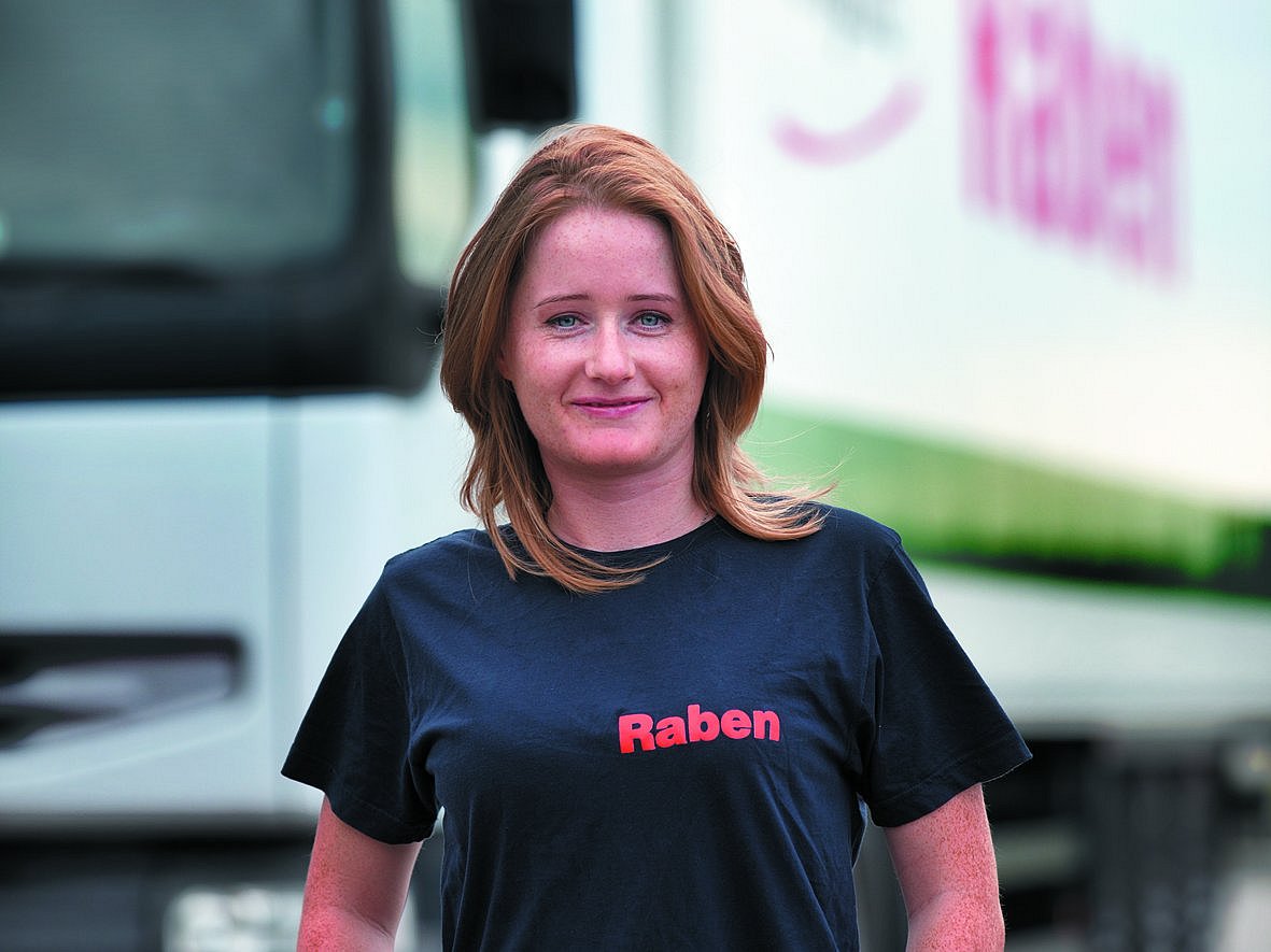 Smiling driver Raben Raben driver